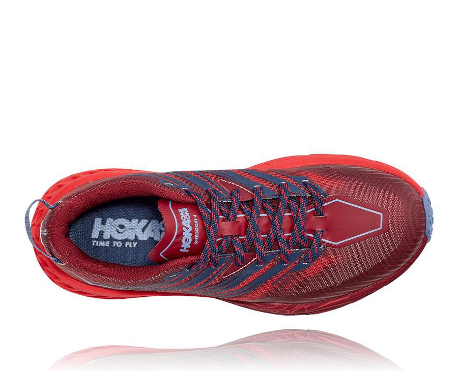 Zapatillas Trail Hoka One One Mujer - Speedgoat 4 - Rojas - XHZ586794